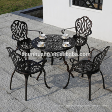 Promotional design high quality dining set cast aluminium outdoor garden furniture  set